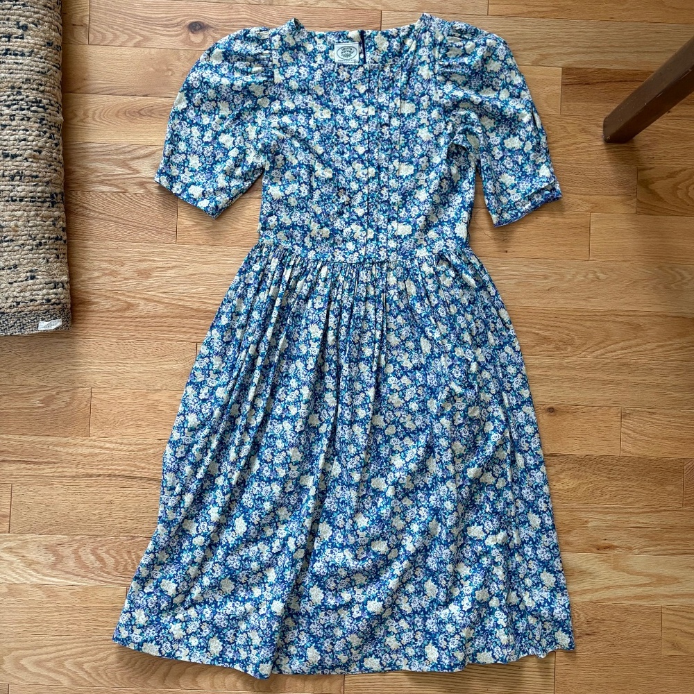 Vintage Laura Ashley cotton floral dress